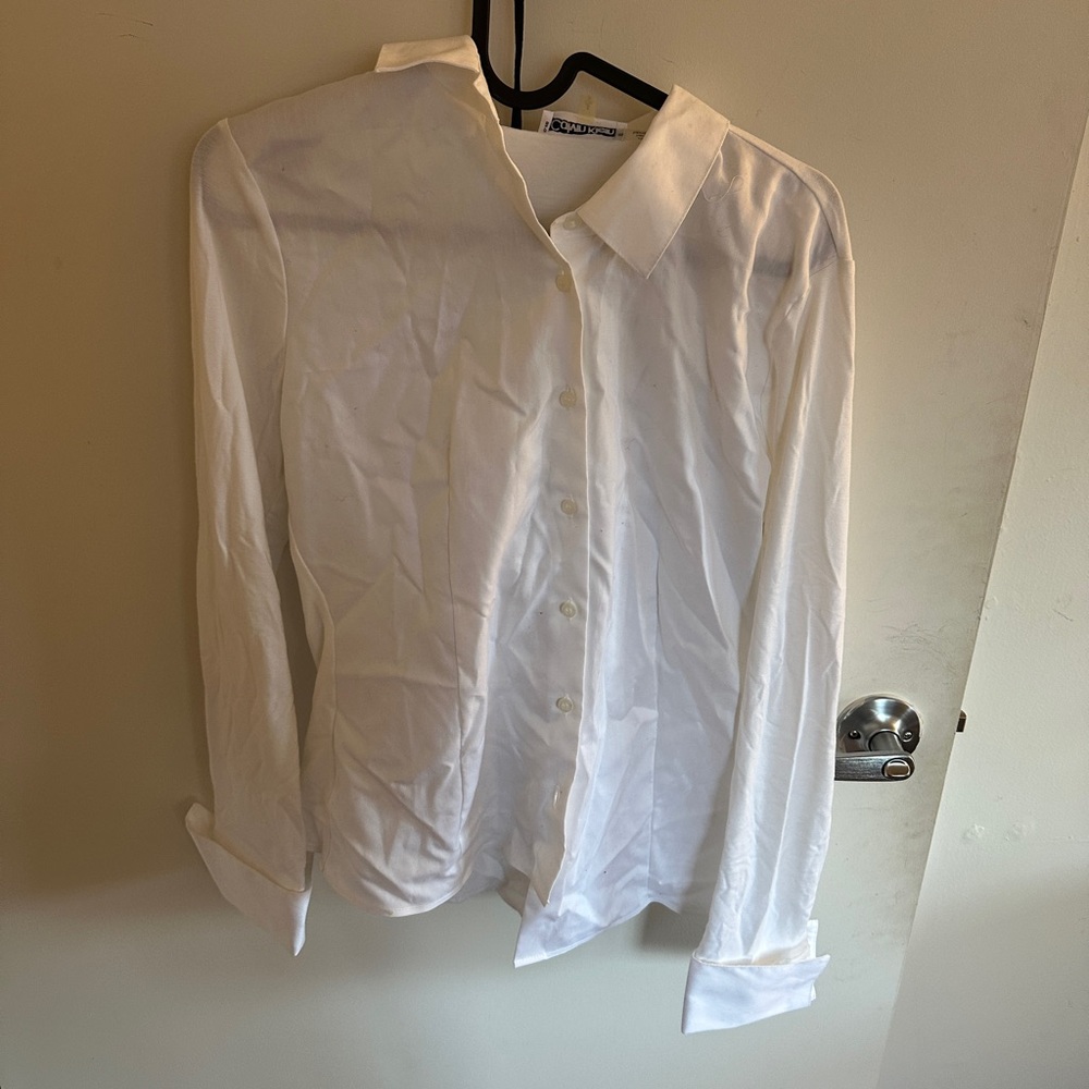 Calvin Klein White Collared Button Shirt